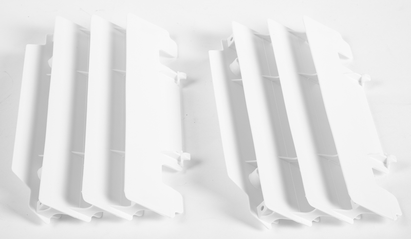 Polisport Radiator Louvers White - 8472500003 Kawasaki KX 250 2005-2007