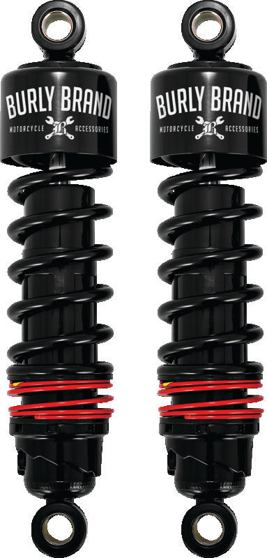 Burly Brand B28-1204B FLH Slammer Shocks - Black - Photo - Primary