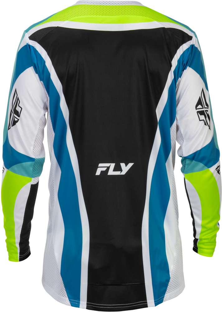 Fly Racing 379-725L 379-725L LITE LE CURRENT JERSEY WHITE/LIME/BLUE LG