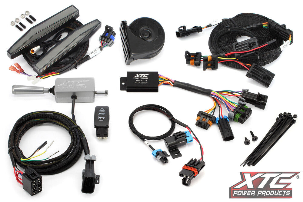 Xtc Power Products 630-1405 ATS-L-POL-X24-DRL AUTO TURN SIGNAL KIT W/ BILLET LEVER AND FRONT DRL LIGHTS POL
