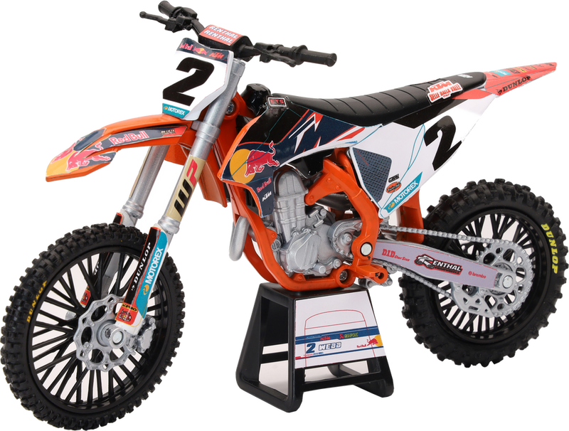 New Ray Toys 959-0169 58353 1:12 SCALE REDBULL KTM 450SX-F COOPER WEB #2
