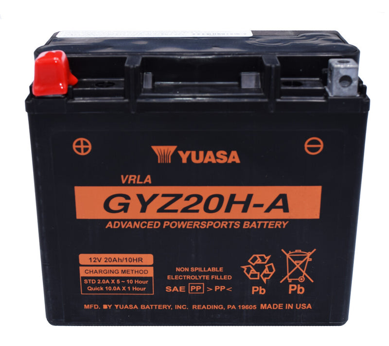 Yuasa Battery GYZ20H-A Sealed Factory Activated - YUAM720GHA Honda Talon 2019-2020