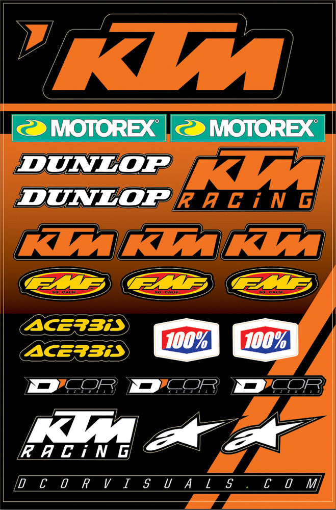 D'cor Visuals D-Cor KTM 2 Decal Sheet - 40-30-101