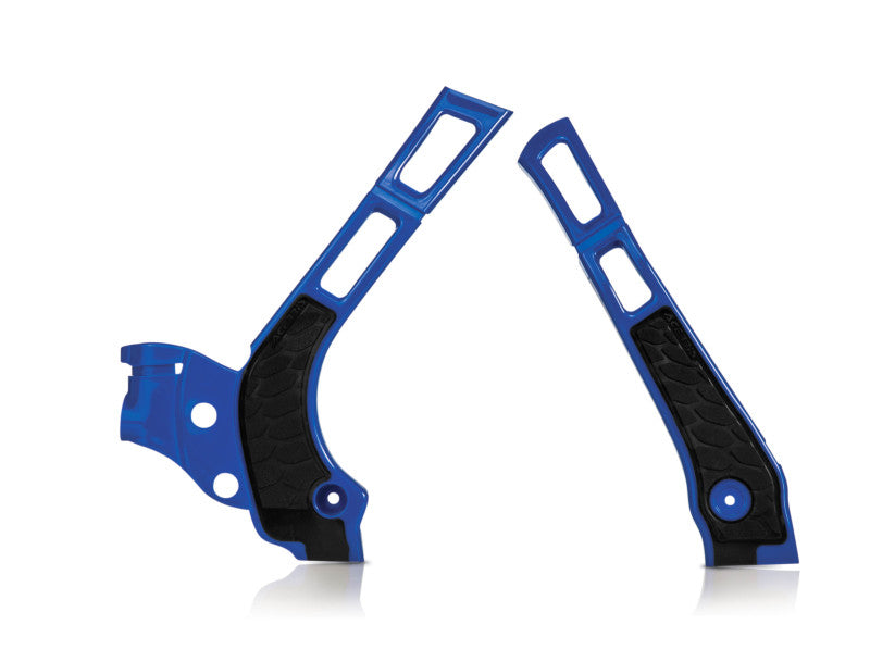 Acerbis 2464741034 21-24 Fantic Xe/xx/ 05-24 Yamaha YZ125/250/ YZ125X/YZ250X Frame Guard X Grip - Blue/ Black - Photo - Primary