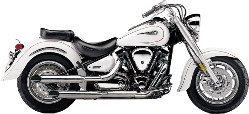 Cobra Blvd Slashcut Slip ON Chrome Yamaha V-Star 1100 - 2173SC Yamaha V-Star 1100 2006-2009