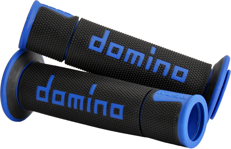 Domino Racing 58-2291 A45041C4840B7-0 A450 ROAD RACING GRIPS BLACK/BLUE PAIR