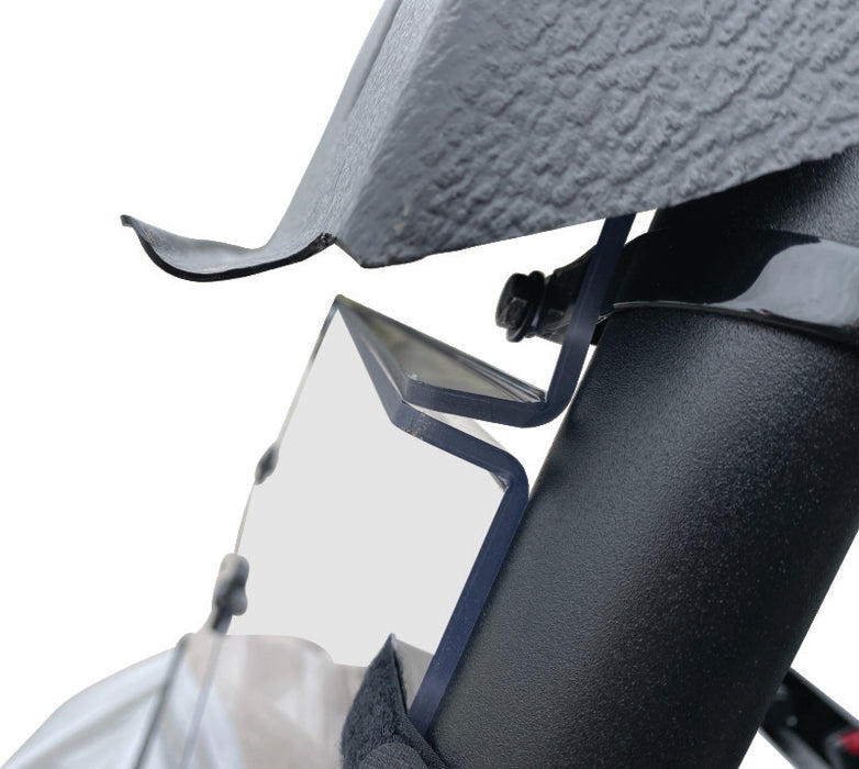QuadBoss 375787 16-22 Kawasaki KAF820 Mule Pro-dx Windbreak Folding Windshield - User 1