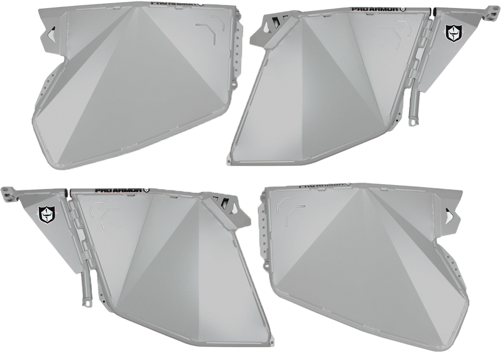 Pro Armor 67-44000GG P144D000GG-728 TRADITIONAL HALF DOORS GHOST GREY POL