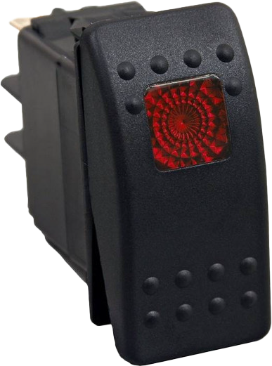 Open Trail 12-8602 SM106-005R LIGHTED ROCKER SWITCH RED