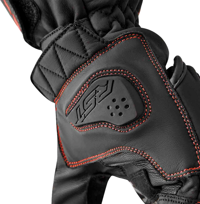 Rst 556-3650110 103650RED-10 S1 GLOVE BLK/RED LEATHER LG