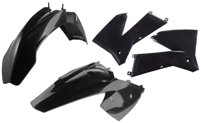 Acerbis Plastic Kit Black - 2071130001 KTM Dirt Bikes 2005-2007