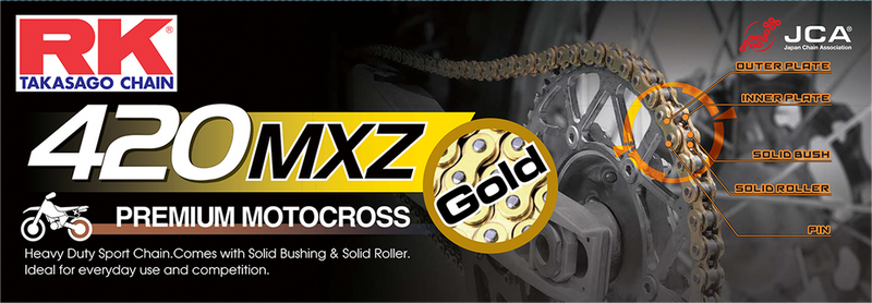 Rk Excel 691-10000G GB420MXZ-120 GB420MXZ DRIVE CHAIN GOLD 420 X 120