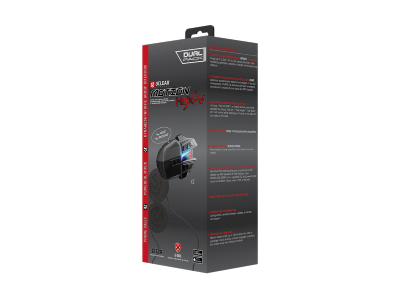 Uclear HDX-V Helmet Audio Kit