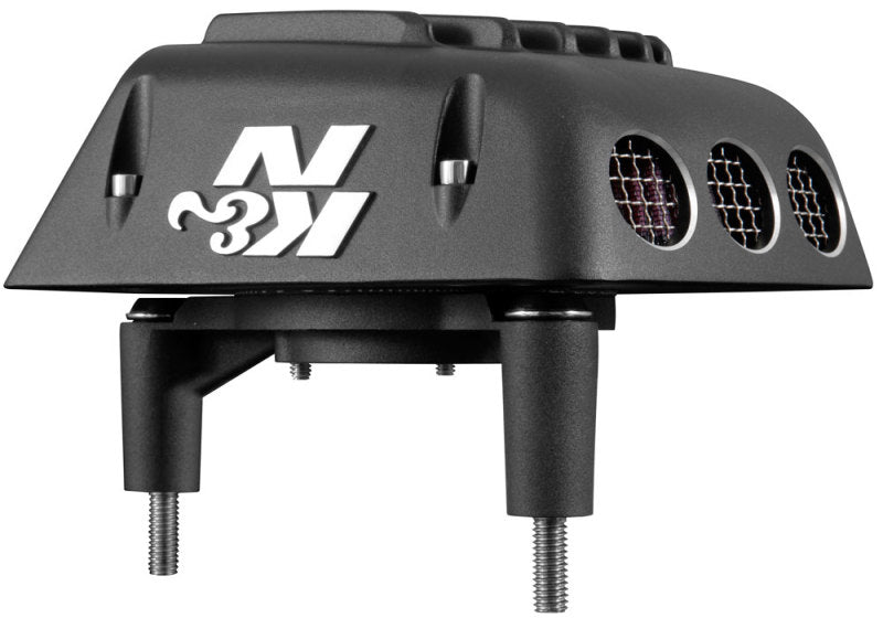 K & N RK-3950 K&N Street Metal Intake System For 01-16 Harley Davidson Softail/dyna - Shaker Black - Photo - lifestyle view