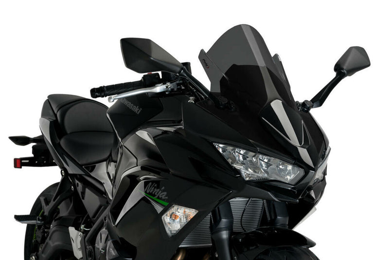 Puig Hi-Tech Parts Windscreen Z-Racing Dark Smoke - 3881F Kawasaki Ninja 650 2020-2025