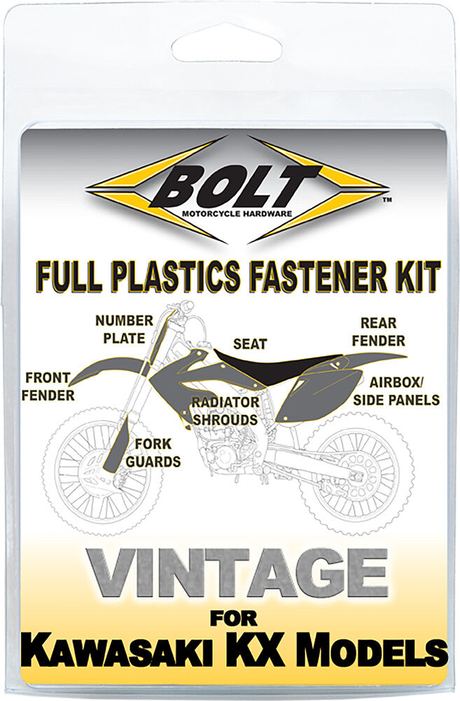 Bolt Full Plastic Fastener - KAW-9497104 Kawasaki KX 125 / KX 250 1994-1997