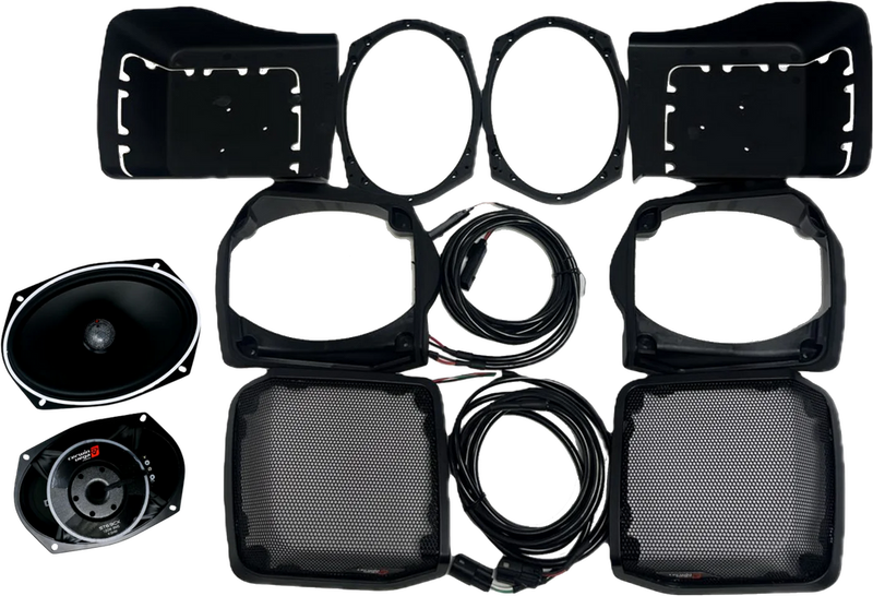 Cerwin Vega 6"X9" CUT IN LID Kit W PH694 T Bags - RPMPH694LK For Harley Touring 2014-2026