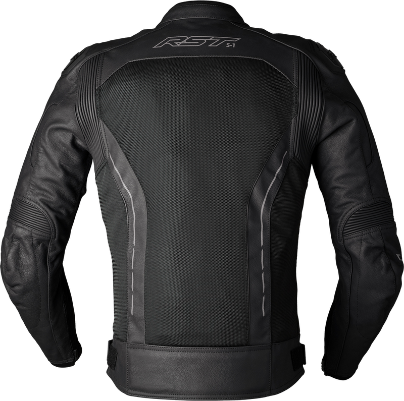 Rst 556-3465040 103465BLK-40 S1 MESH CE JACKET BLACK/BLACK LEATHER SM