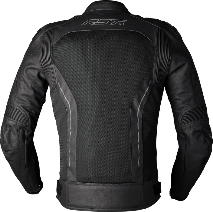 Rst 556-3465040 103465BLK-40 S1 MESH CE JACKET BLACK/BLACK LEATHER SM