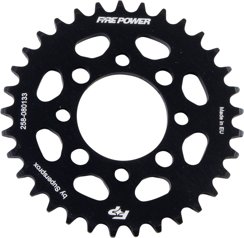 Fire Power Rear Sprocket Aluminum 33T Black - FPA-801-33-BLK Kawasaki 110 / 110L 2002-2020