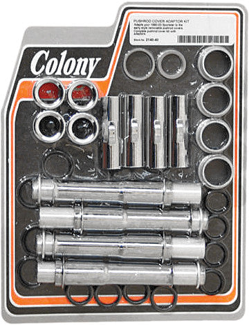 Colony Machine 830-1103 2140-40 PUSHROD COVER CONVERSION KIT W/ADAPTOR 90-03 XL