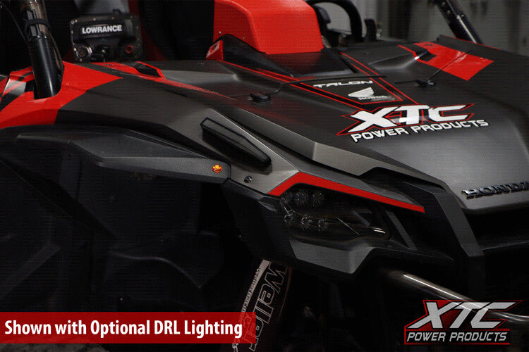 Xtc Power Products Auto Turn Signal Kit W Billet Lever AND Front DRL Lights Honda Pioneer - ATS-L-HON-1000-DRL Honda Pioneer 2015-2025