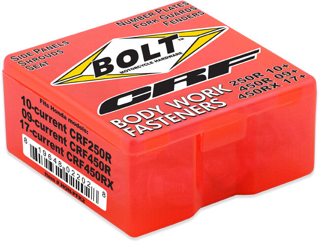 Bolt Full Plastic Fastener Kit - HON-PFK2 Honda CRF450R / CRF250R / CRF450RX 2009-2021