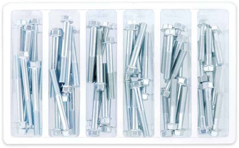 Bolt 024-68030 SV-M6HEXF-20 M6 8MM HEX FLANGE BOLT ASSORTMENT 60 PIECE KIT
