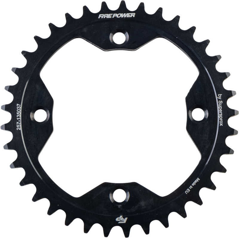 Fire Power Rear Sprocket Steel 37T Black - FPS-1350-37-BLK Honda ATV/UTV Models 1991-2014