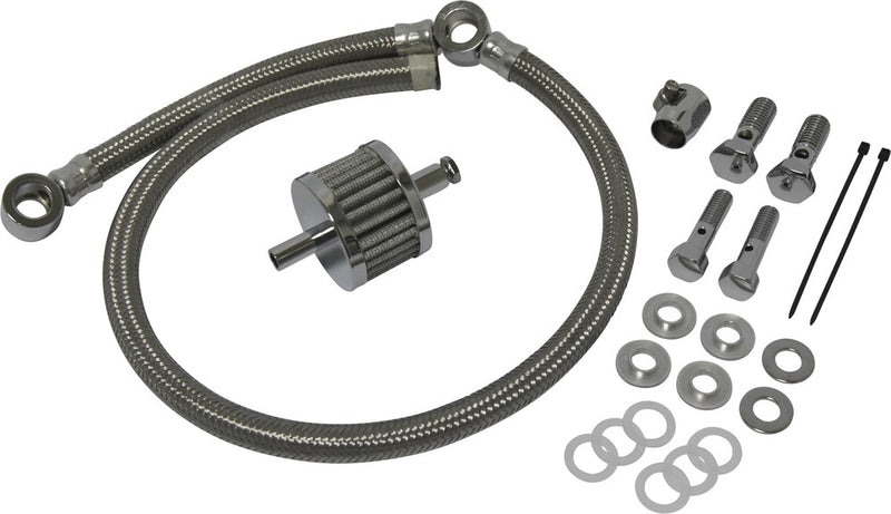 Harddrive 820-50544 34-125 UNIVERSAL BREATHER HOSE KIT 93-16 CUSTOM APPS