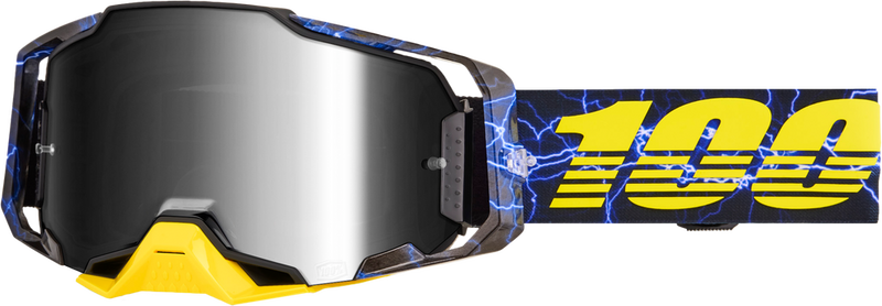 100% 610-5355 50005-00046 ARMEGA GOGGLE FURIOUS MIRROR SILVER LENS