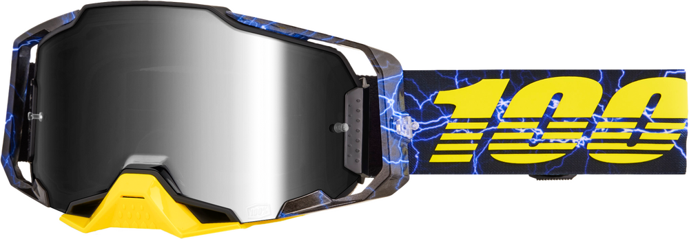 100% 610-5355 50005-00046 ARMEGA GOGGLE FURIOUS MIRROR SILVER LENS