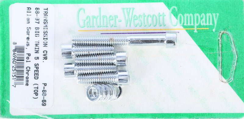 Gardner-westcott 830-1043 P-80-69 TRANSMISSION TOP COVER SET 88-97 BIG TWIN EXCEPT DYNA