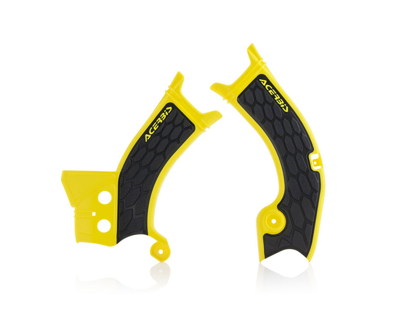 Acerbis X-Grip Frame Guard Yellow Black - 2686601017 Suzuki RMZ 450 2018-2024