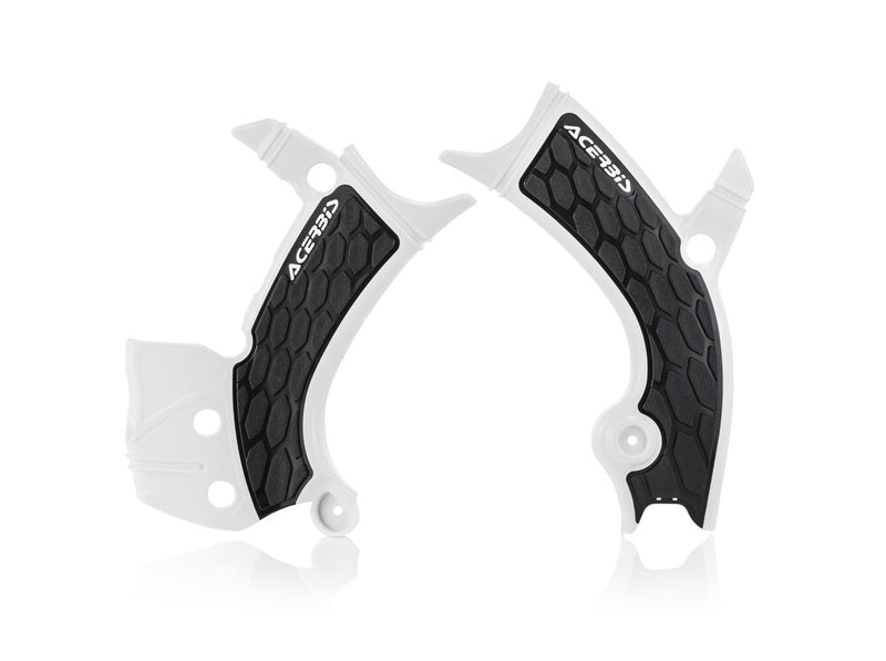 Acerbis X-Grip Frame Guard White Black - 2689411035 Yamaha Dirt Bikes 2018-2024