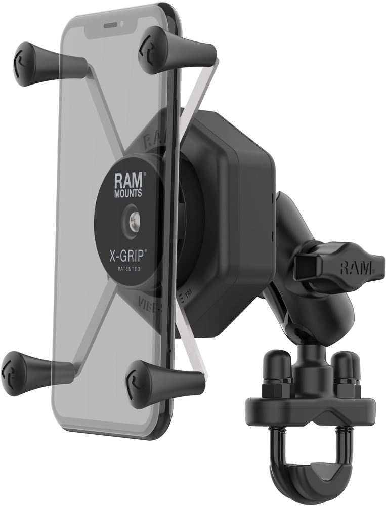 Ram Mounts 71-7070 RAM-B-149Z-UN10-462 X-GRIP VIBE-SAFE L PHONE MOUNT WITH U-BOLT BASE MEDIUM