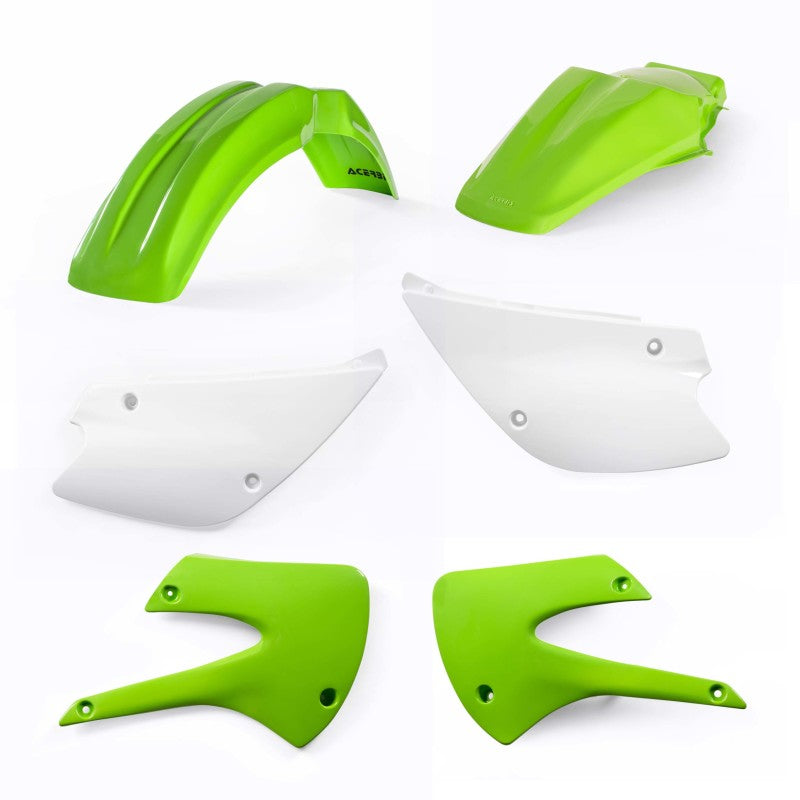 Acerbis 2041090206 01-13 Kawasaki KX85/100/ 03-06 Suzuki RM100 Plastic Kit - Green/white Original 05 - Photo - Primary
