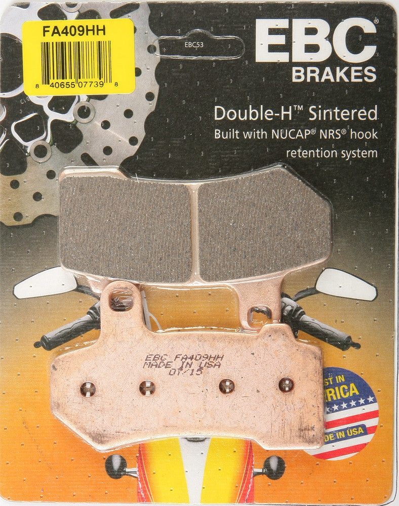 Ebc Brake Pads Double-H Sintered - FA409HH For Harley Touring 2005-2018