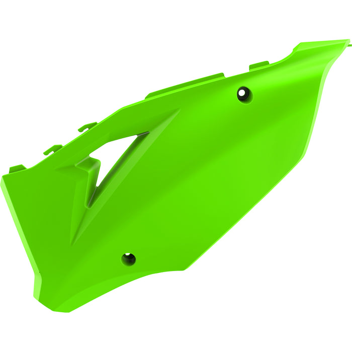POLISPORT 0520-3036 8425900004 Side Panels For Kawasaki Side Panels - '20 KX 450 Restyle - Lime Green - KX125/250/450