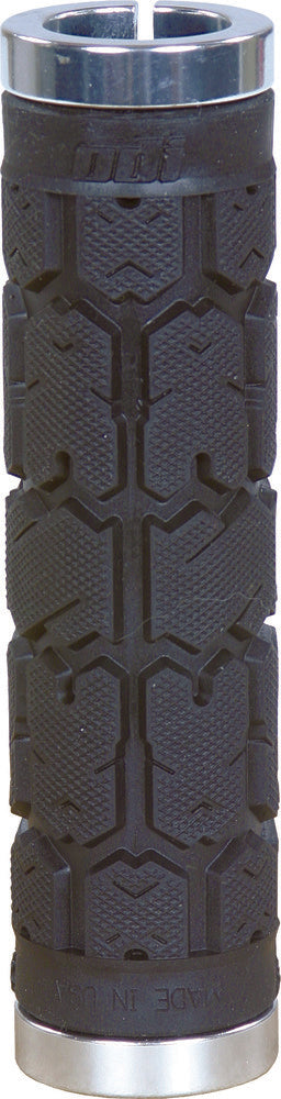 Odi 59-8761 L31RGB-S ROGUE NO FLANGE LOCK-ON GRIPS BLACK/SILVER 130MM