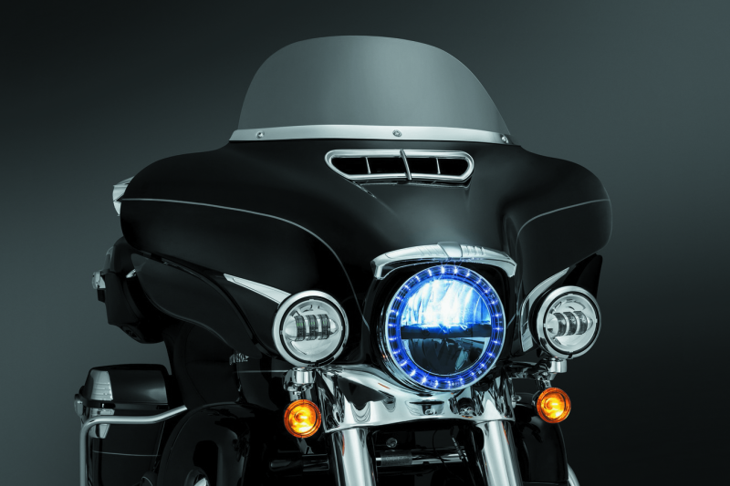 Kuryakyn 1387 Smooth Windshield Trim 14-Up Touring Chrome - User 1