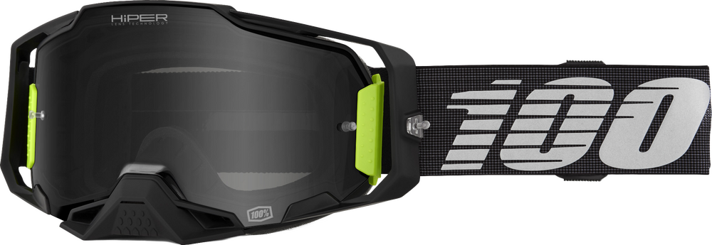 100% 610-5387 50003-10024 ARMEGA HIPER GOGGLE TETSUMI HIPER BLK MIRROR LENS