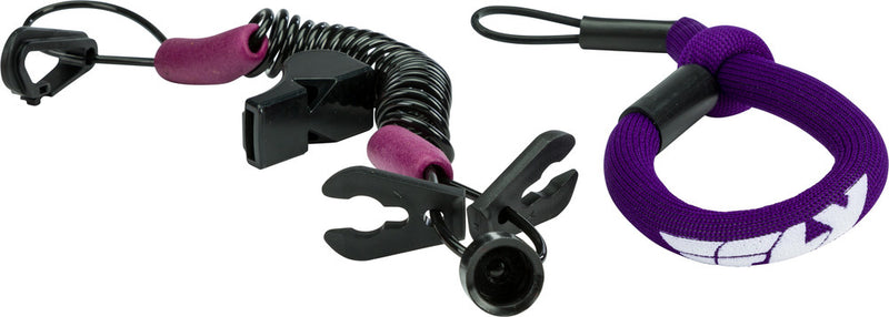 Fly Racing 13-0503 FUJL-2389-PURP ULTRA CORD FLOATING TETHERCORD /LANYARD (PURPLE)