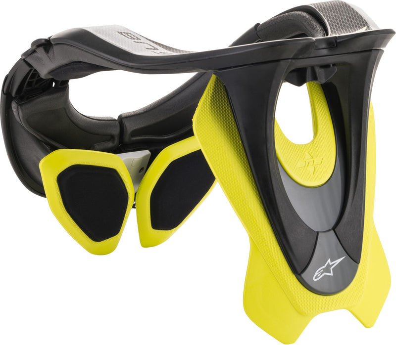 Alpinestars 482-6006 6500019-155-L/XL BNS TECH-2 NECK SUPPORT BLACK/YELLOW LG-XL