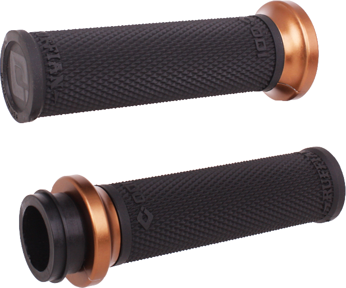 Odi 206-40122 V30ITWB-R RUFIAN GRIPS INDIAN TBW 1" BLACK/SILVER