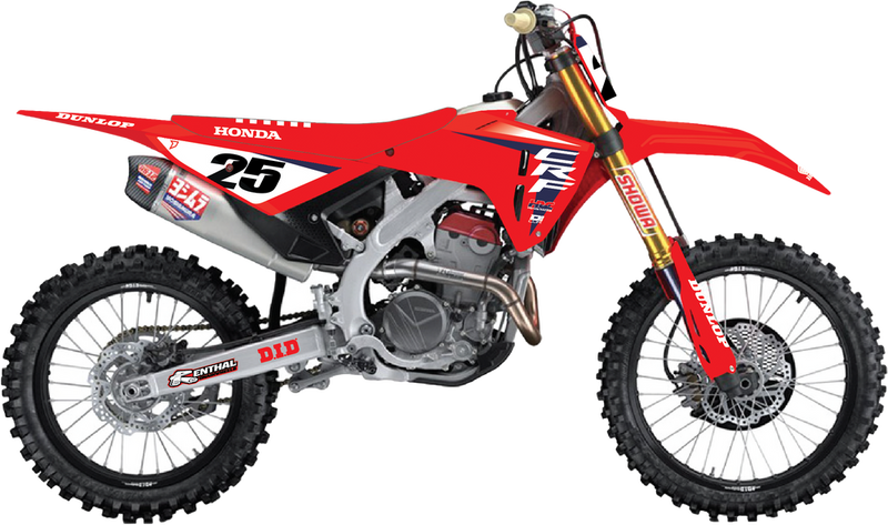 D-Cor Complete Kit 25 HRC CRF 450R ( ) WHT BG - 20-10-945 Honda CRF450R 2021-2024