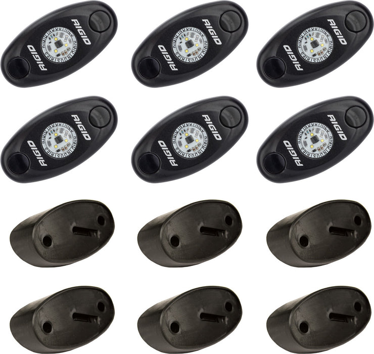 Rigid Industries 652-400253 400253 ROCK LIGHT KIT CW /6