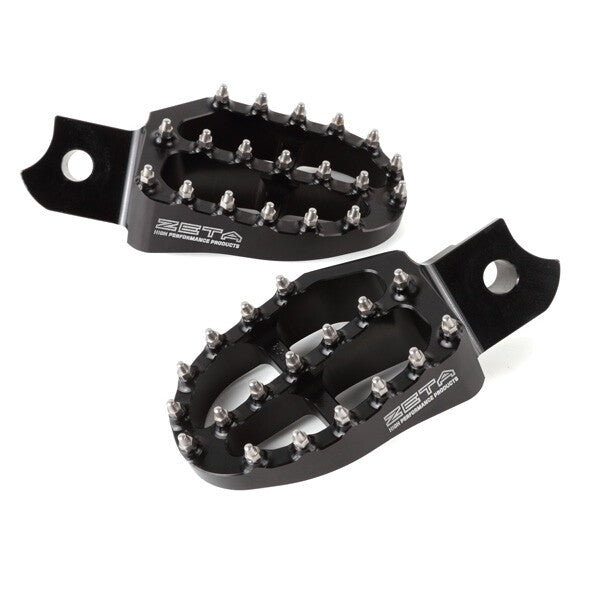 Zeta 634-3204BK ZE93-1670 ALUMINUM FOOTPEGS BLACK YAM