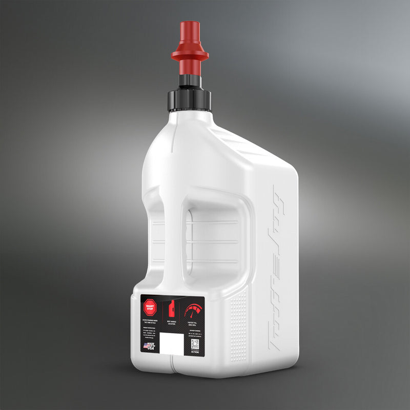 Tuff Jug 28-1281 WURRVS20 UTILITY CONTAINER WHITE W/RED CAP 5GAL