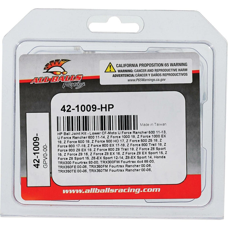 All Balls Ball Joint Kit HP - 42-1009-HP For Honda ATVs 1988-2014 | Arctic Cat 700 Mud Pro 4x4 / 700 2017